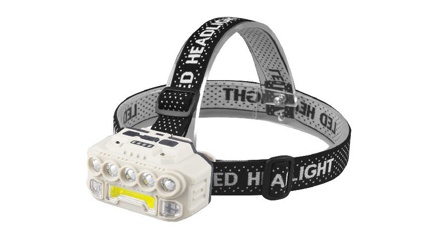 跨境户外LED强光感应头灯 USB充电家用工作灯 头戴钓鱼灯感应头灯详情16