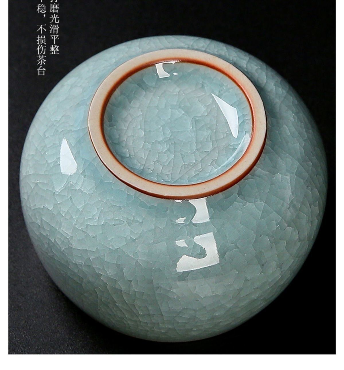 汝窑冰花主人杯冰裂釉单杯开片可养个人家用高档陶瓷品茗茶具茶盏详情26