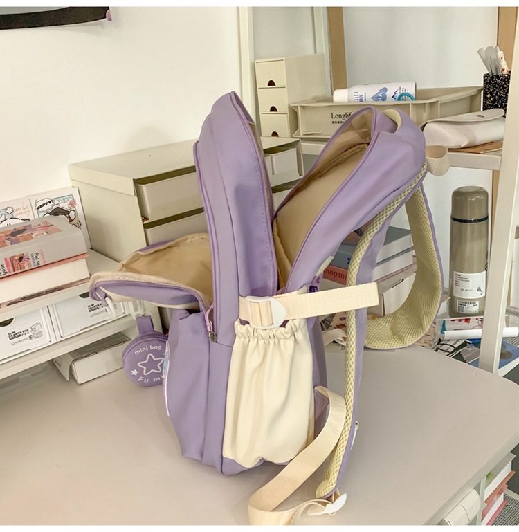 书包初中女生高中生小学生三到六年级大容量高颜值轻便软双肩背包详情36