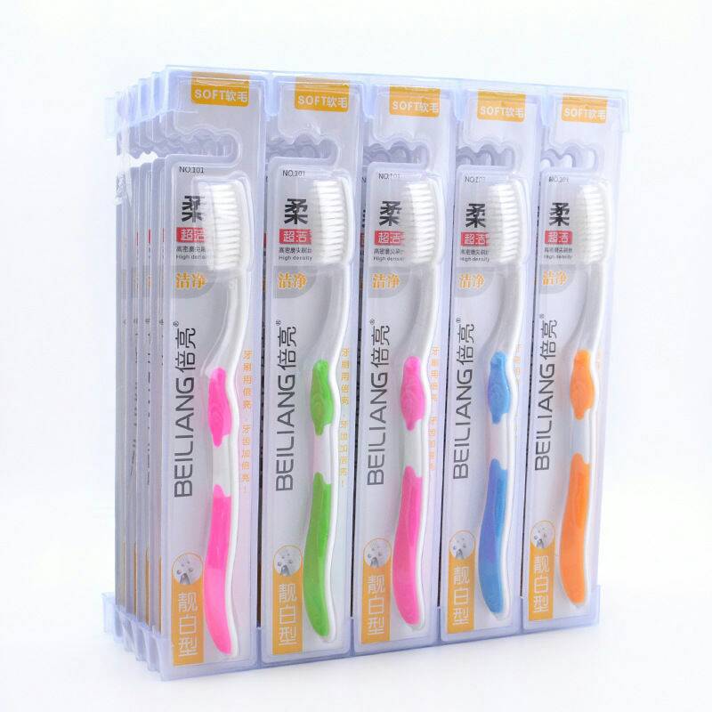 New material bright soft bristle toothbrush, fine bristle toothbrush, adult brushing brush, toiletries, cleaning toothbrush, gift pic 2