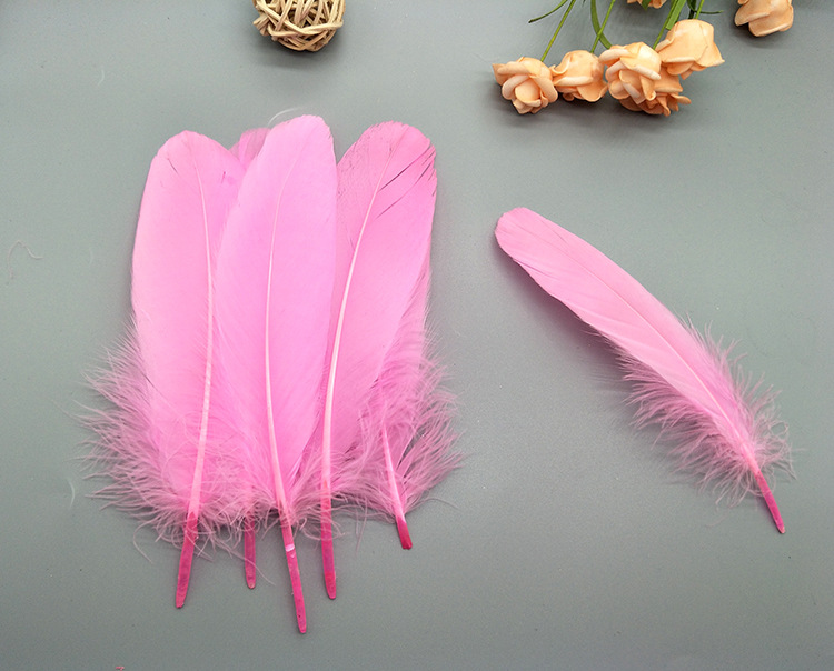 High-quality goose feathers, hard and fluffy, wholesale in stock, DIY colorful feathers, wedding decoration materials, white goose feathers pic 30