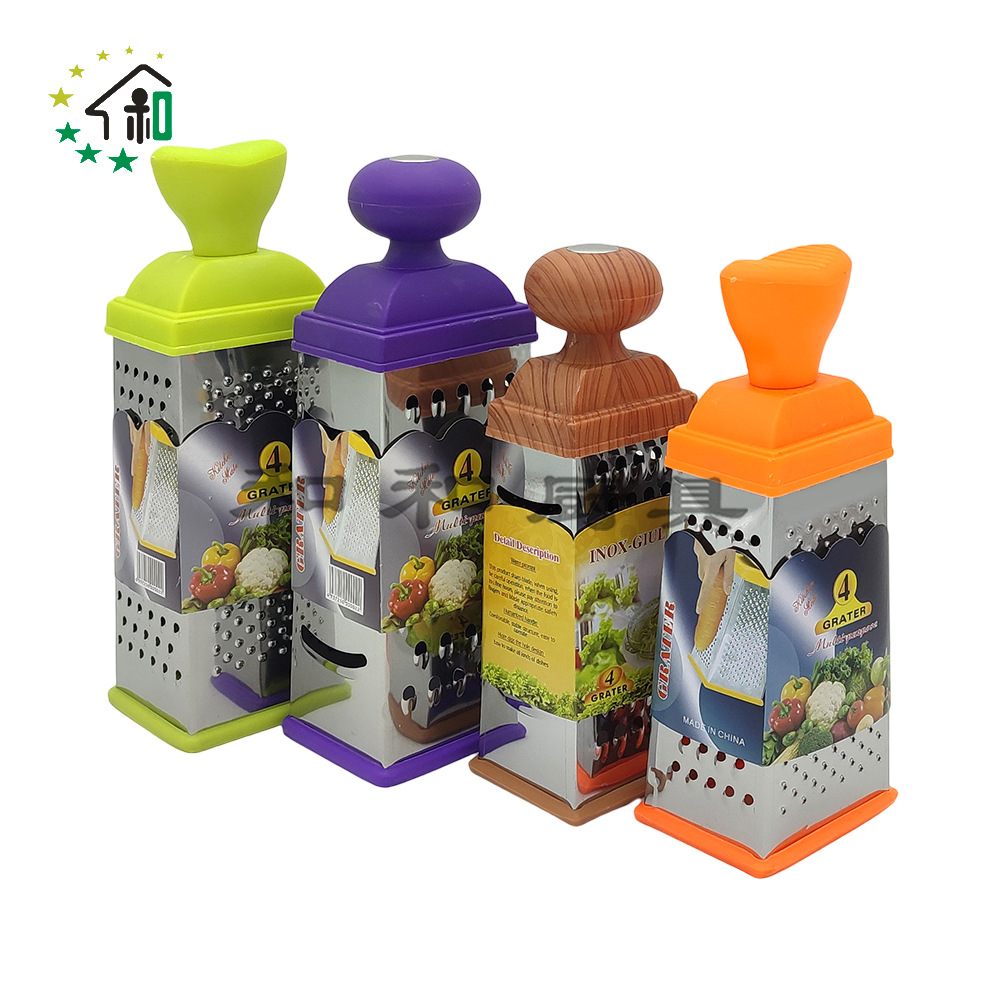 Potato shreds, garlic shreds, radish shreds grater, stainless steel grater, four-sided vertical grater, multi-functional vegetable cutter pic 19