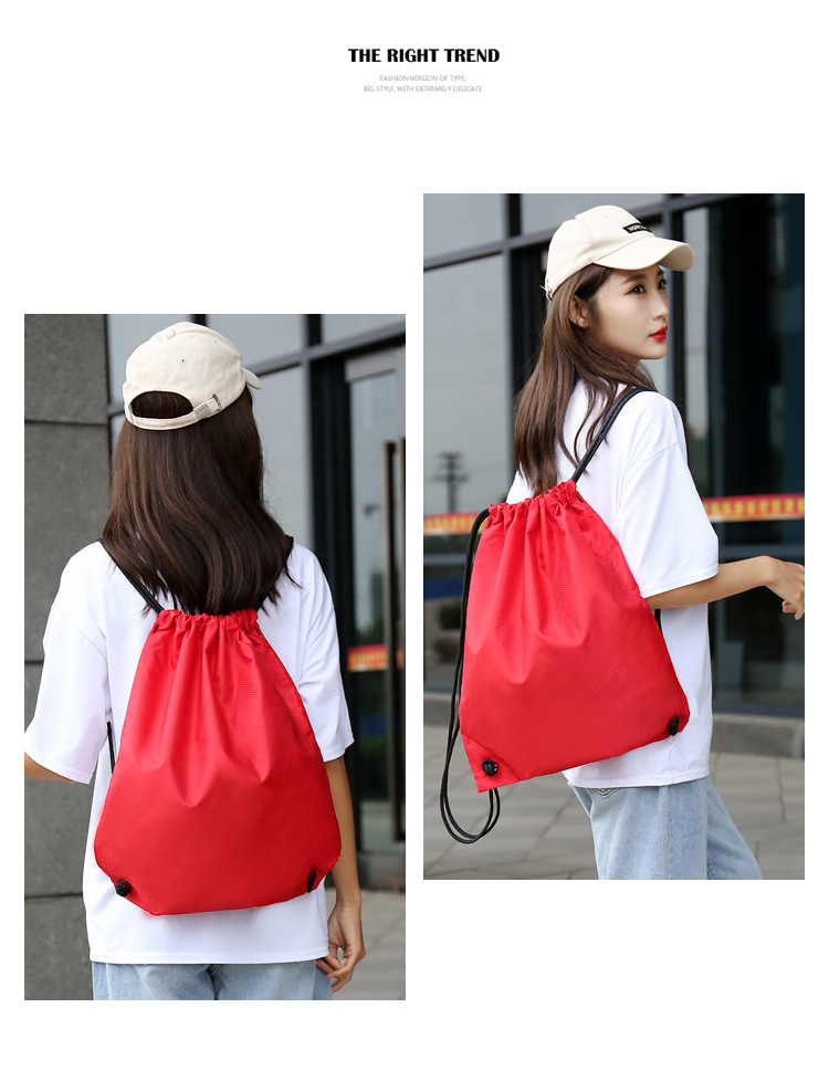 抽绳运动包现货防水马拉松束口袋户外运动收纳双肩背包运动训练包详情4