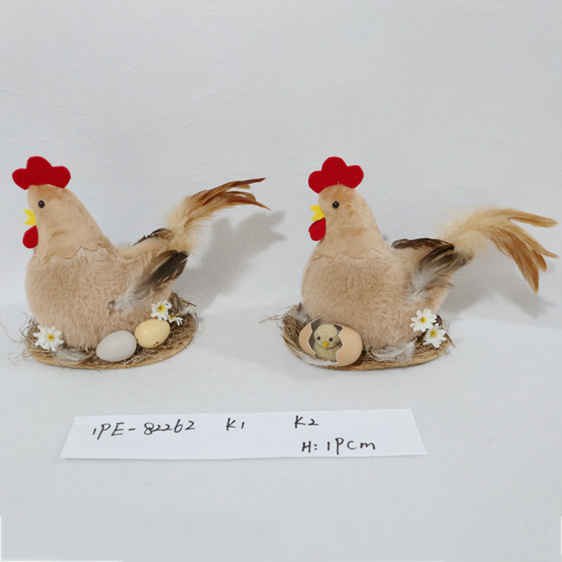 The new Easter bunny, chick and newborn plush chicken figurines are creative, cute and suitable for decoration. They are very popular pic 4