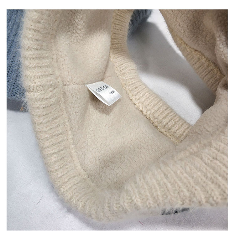 La versión coreana de punto letras empty top sombrero de pato mujer otoño invierno sombrero de moda versátil ins marca de moda sin top sombrero de hilo pic 16