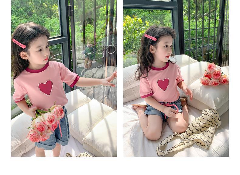 女童夏装t恤2024新款韩版洋气儿童短袖小女孩夏季半袖体恤上衣潮详情25