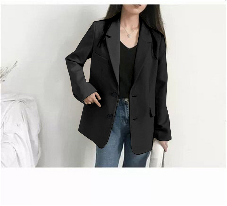 小西装外套女新款2022韩版春秋休闲宽松网红秋季西服上衣英伦风潮详情19