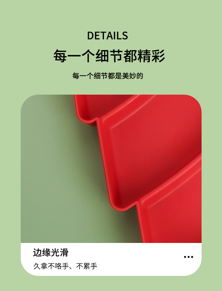 新品外贸跨境创意圣诞树分格干果盘家用零食坚果瓜子糖果懒人零食盘详情14