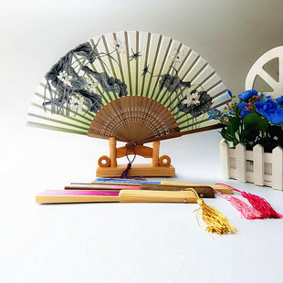 厂家直销批发供应绢扇工艺扇绘画书法折扇子架 扇托 扇座托扇架详情15