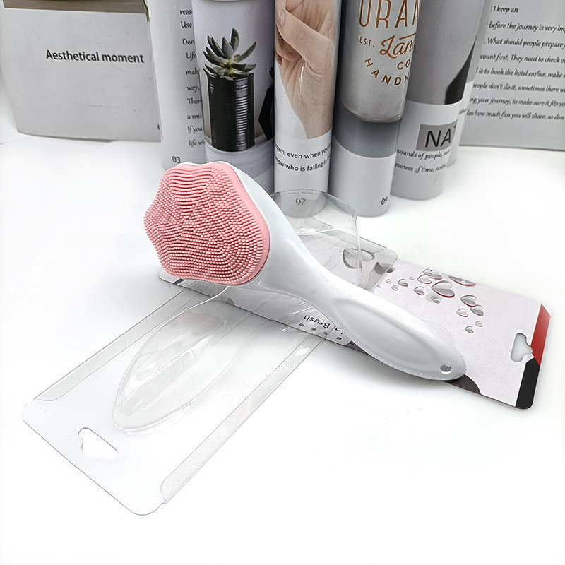 Silicone facial cleansing device, manual cleaning facial brush, soft bristle silicone massage brush, pore cleaner, silicone facial cleansing brush, exclusively for export pic 24