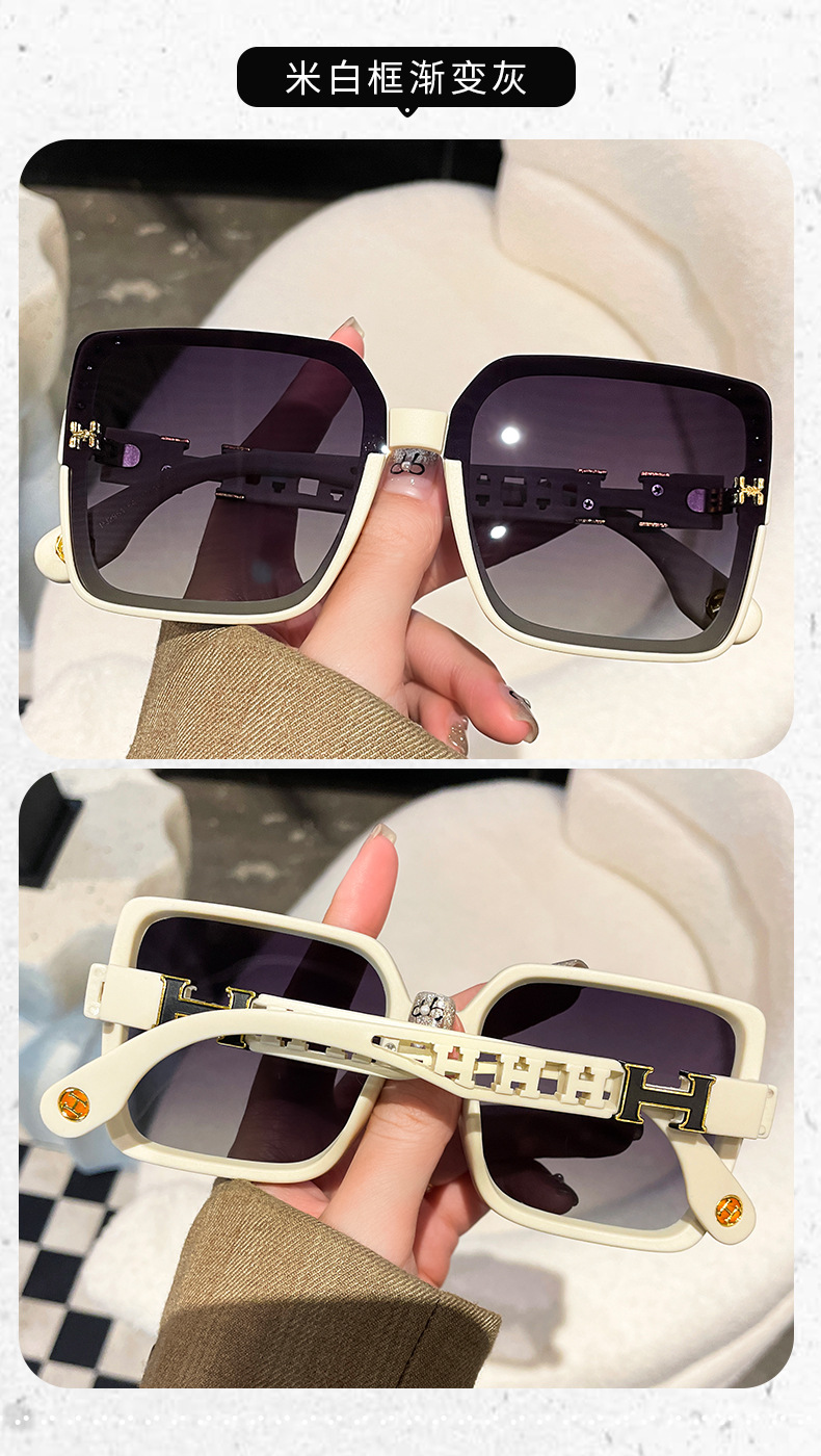 2023新款方形大框高级感时尚墨镜抖音网红防紫外线偏光女士太阳镜详情11