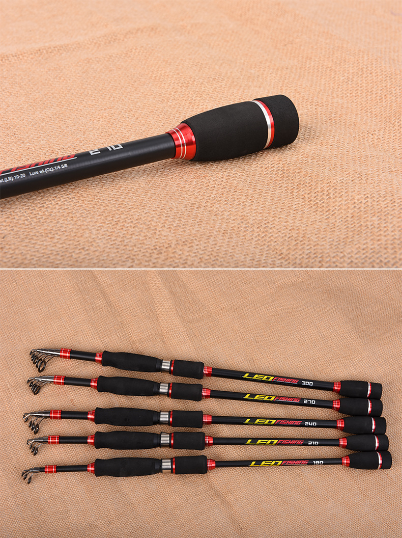 27772 LEO/ Leou [Retractable Lull Rod] Portable short-section retractable sea fishing rod and fishing gear wholesale export pic 11