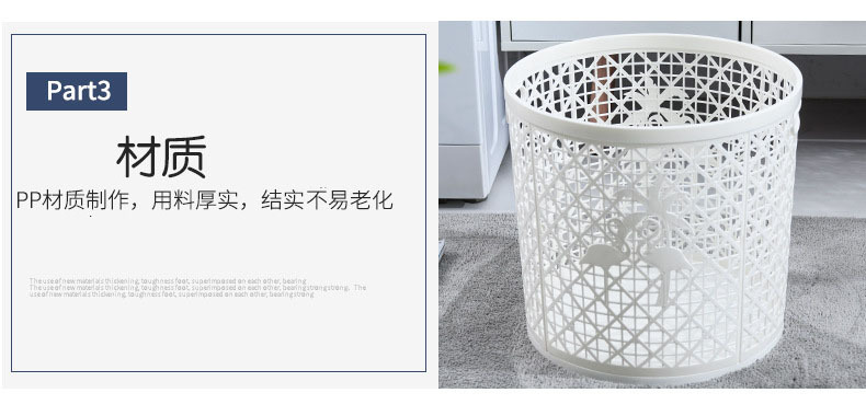 Hollowed-out colorful round household laundry basket, new large dirty clothes basket, metal toy storage bucket, storage basket, batch pic 12
