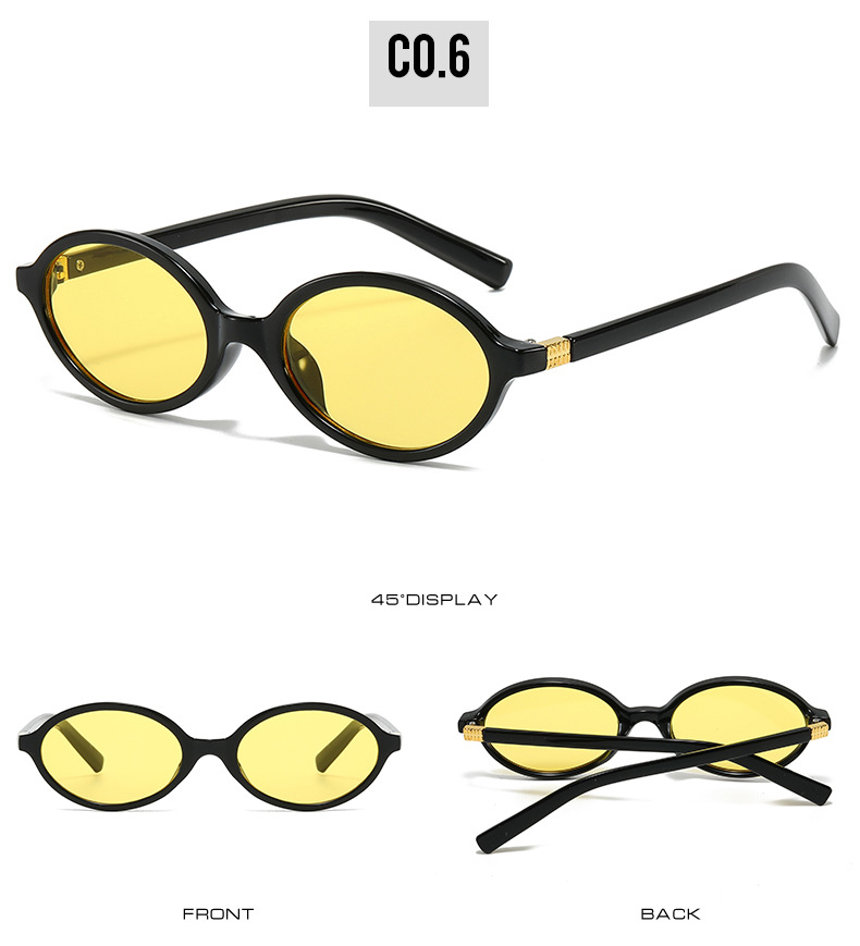 24爆款欧美时尚椭圆小框墨镜女高级感太阳镜女跨境批发sunglasses详情12