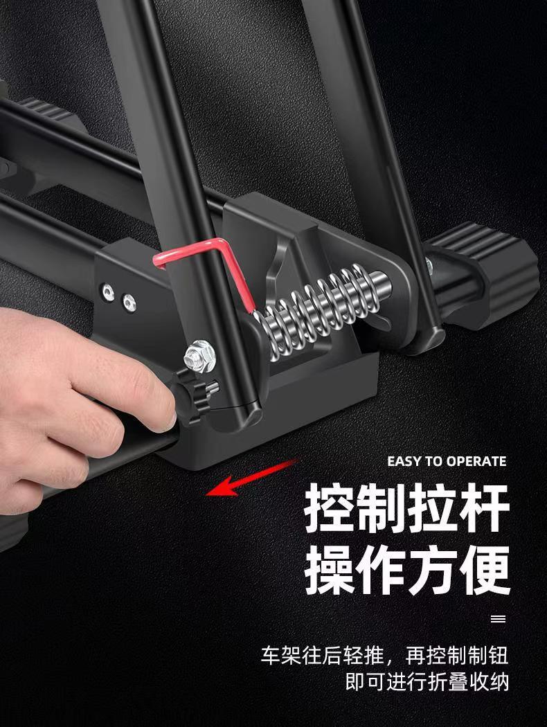 自行车立式停车架便携折叠式立车架单车收纳架公路车通用展示架详情1