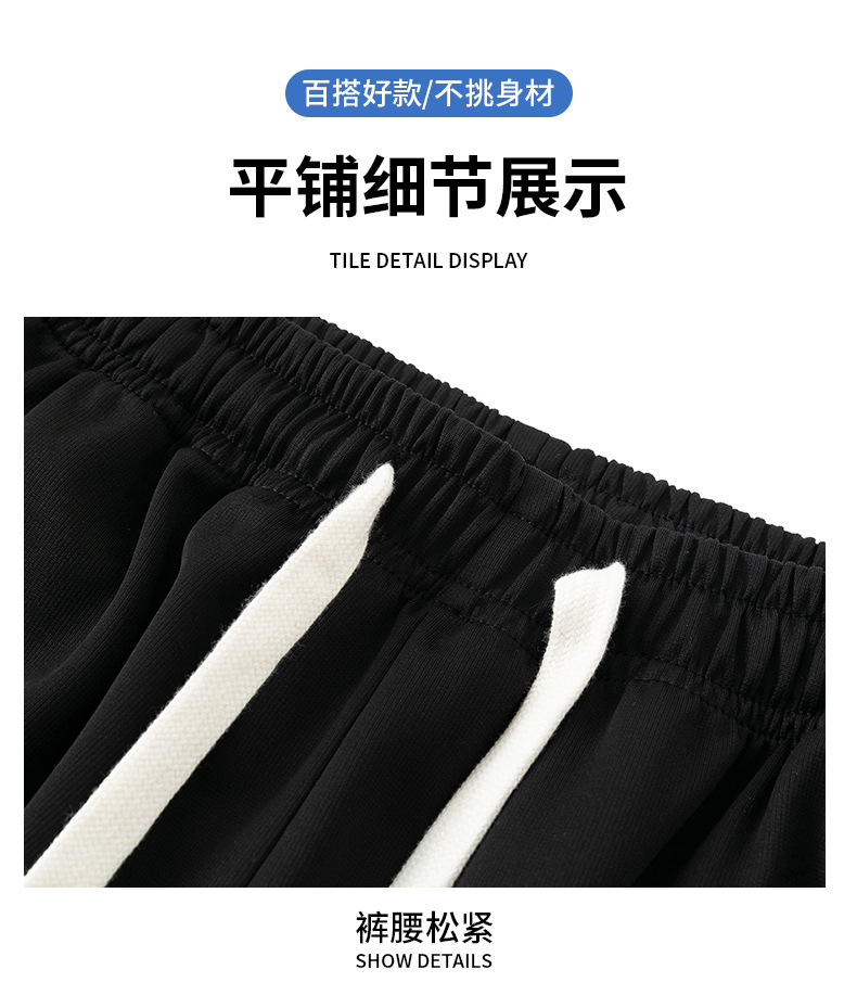 ACU男装|冰丝直筒裤子男薄款2024新品宽松运动裤夏季垂感休闲长裤详情22