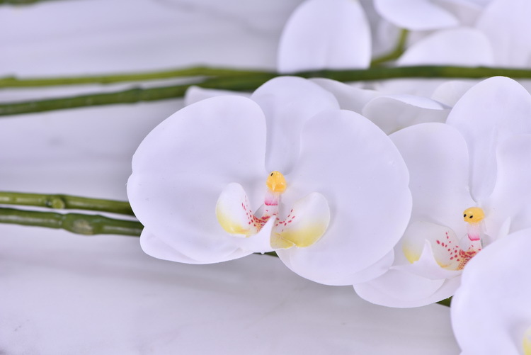 Factory supply of simulated Phalaenopsis, modern, simple and light luxury decoration, artificial flower touch, Phalaenopsis hand-painted soft decoration ornaments pic 15