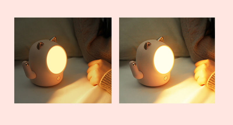 Cross-border best-selling Maneki Neko night light led creative usb rechargeable touch Christmas and New Year atmosphere small desk lamp pic 4