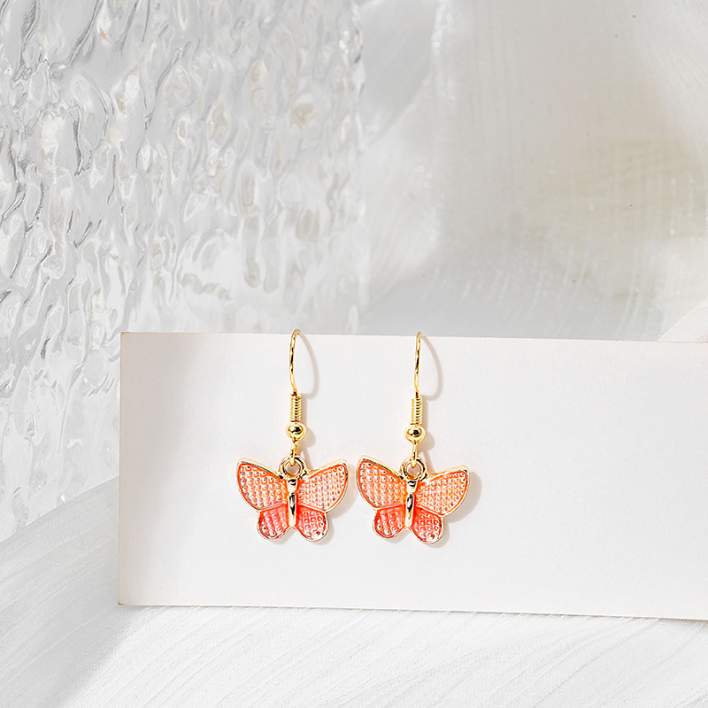 日韩系卡哇伊可爱七彩流苏卡通款少女耳环耳钩小清新风耳饰品详情7