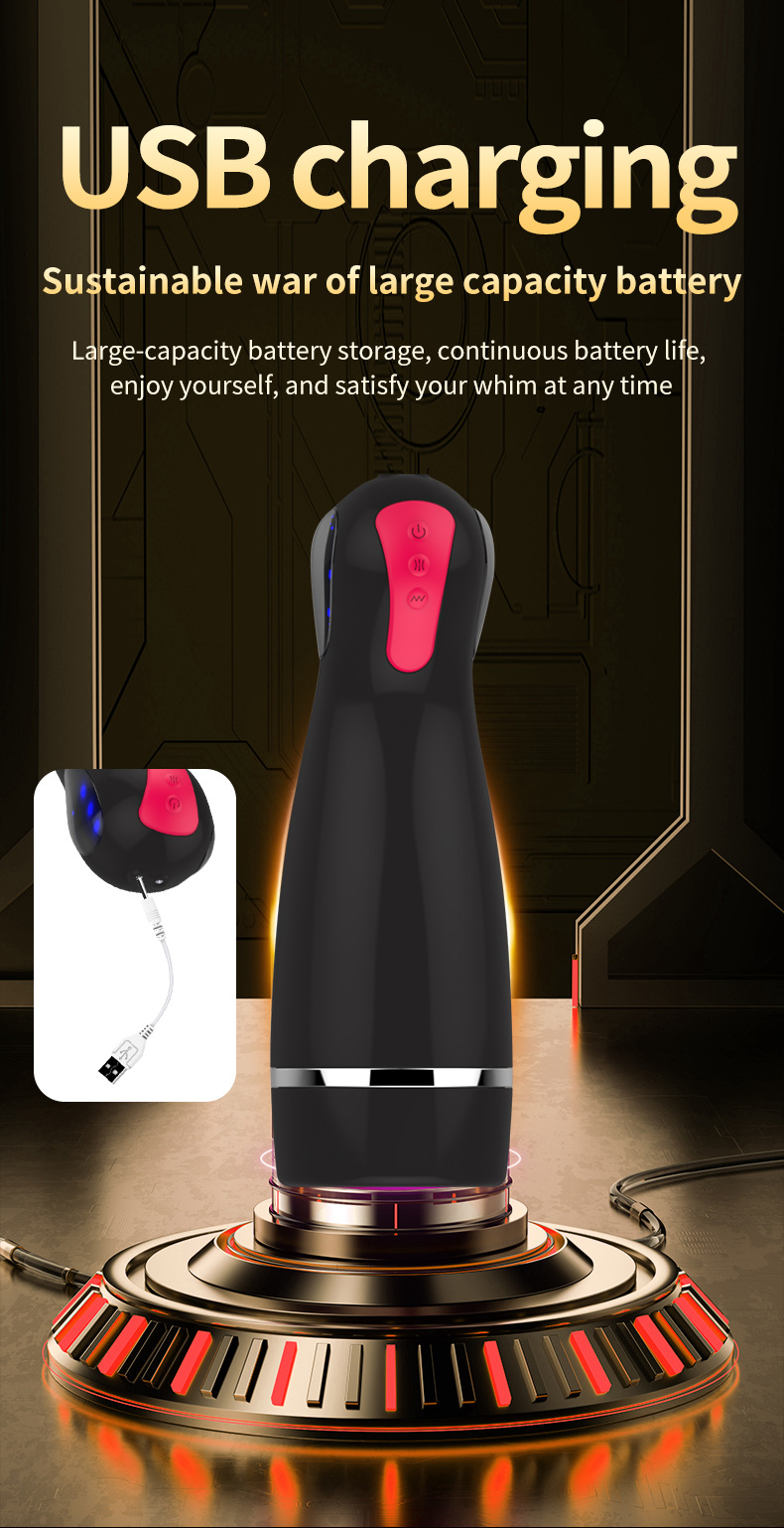 电动飞机杯男用成人情趣自动加热自慰器吮吸夹吸用品详情7