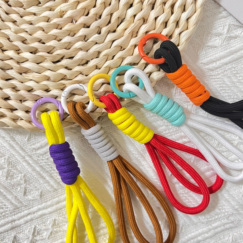 手机挂绳多巴胺色手腕带彩色编织手绳汽车钥匙手机壳防丢短绳挂件详情17