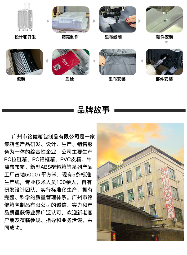 多功能行李箱前开口登机箱pc铝框密码拉杆箱20寸万向轮充电旅行箱详情25