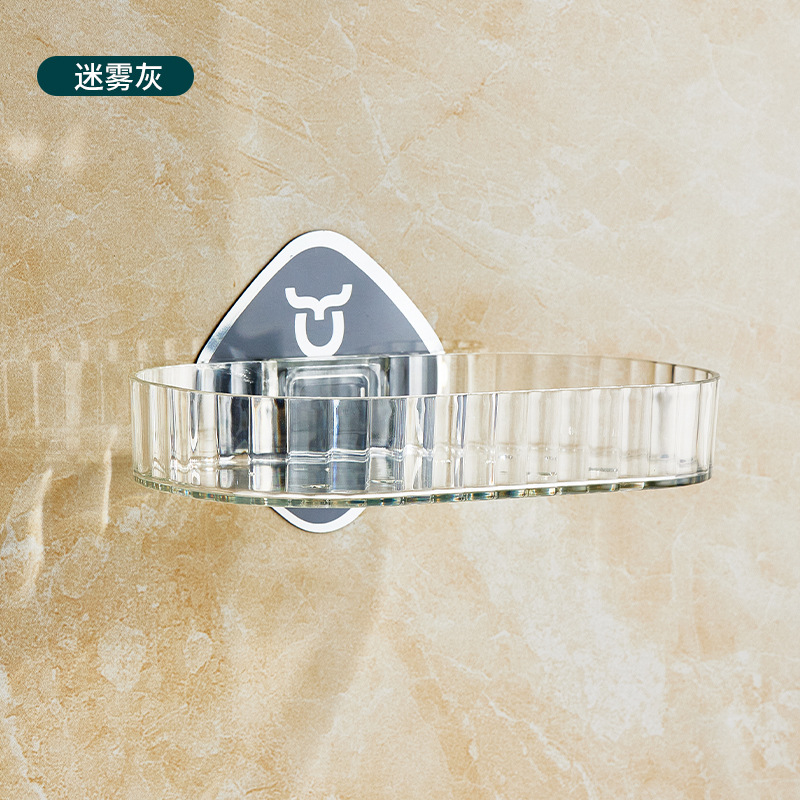 Transparent and simple PET high-quality, seamless soap box, non-punching, water-draining soap box rack, bathroom storage and storage, moisture-proof soap box tray pic 19