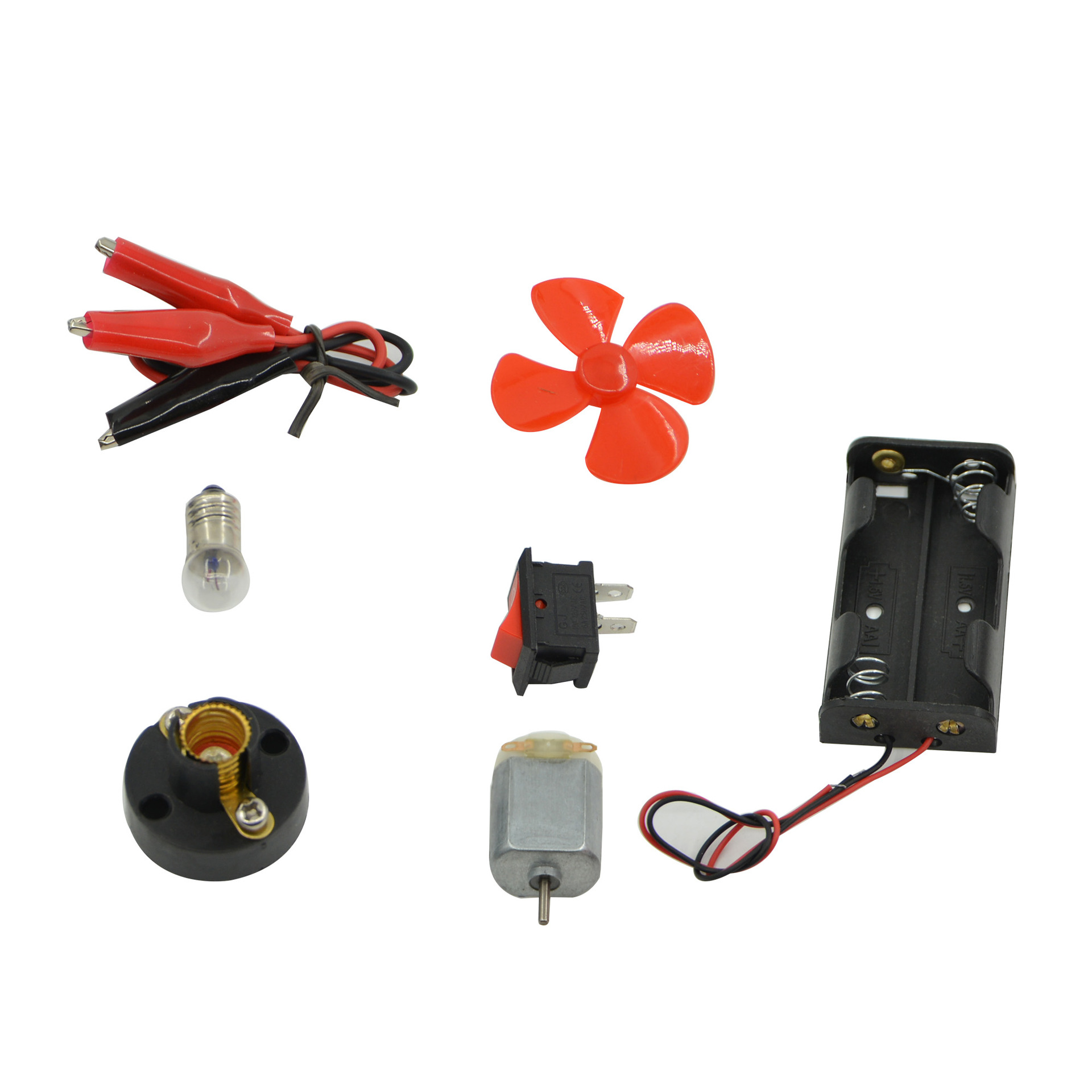 8-piece circuit set: Simple circuit experiment, scientific electrical equipment, introduction to series and parallel circuits, and electricity pic 3