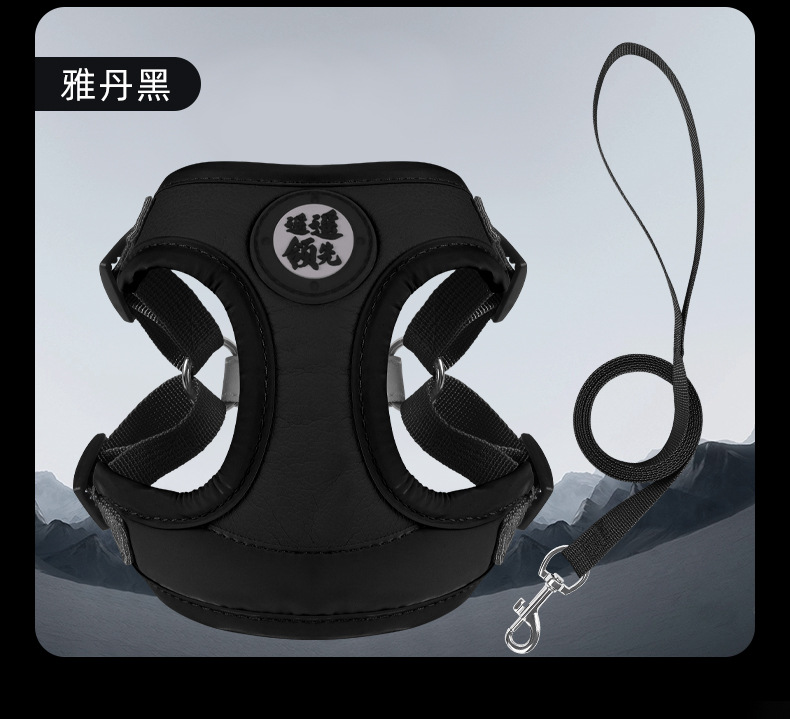New dog leash and shoulder strap style pet chest and back soft and breathable puppy chest and shoulder strap small dog leash pic 7