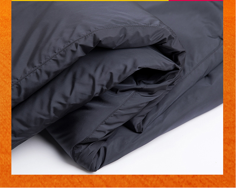 Middle-aged and elderly women wear down pants as outerwear. Large-sized, high-waisted, thickened down pants for mothers can make them look slimmer and keep them warm both inside and out in winter pic 3