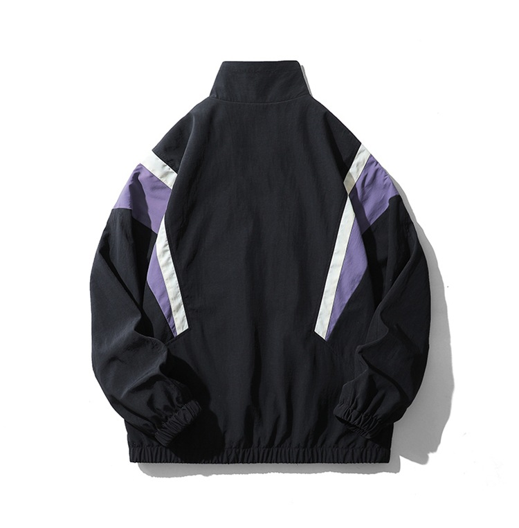 Spring 2023 new Instagram-style Hong Kong-style jacket for men, loose couple, trendy and casual color patchwork jacket for men pic 9