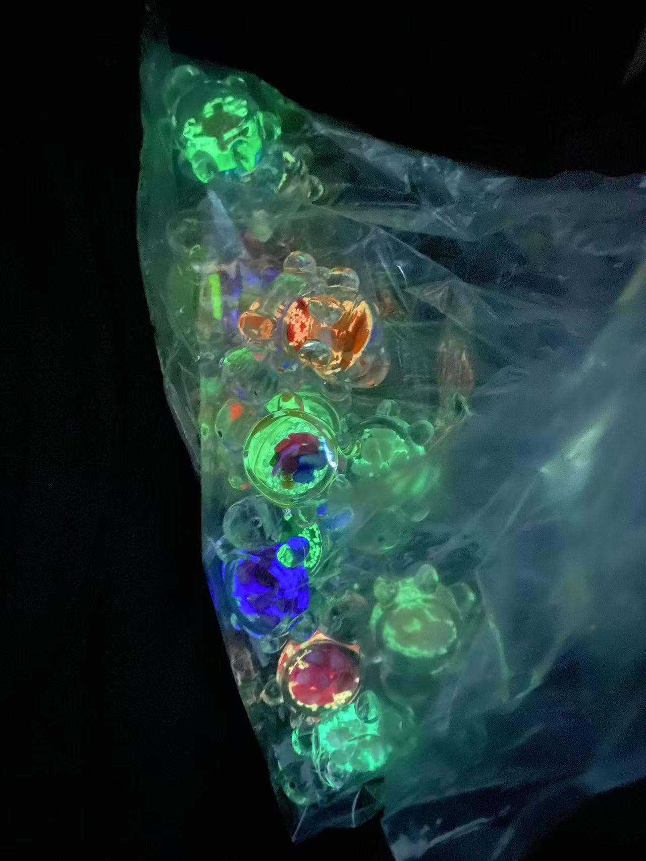 Luminous shell, luminous little turtle, diy acrylic translucent little turtle, keychain bag, pendant, children's hairpin, decorative toy pic 6