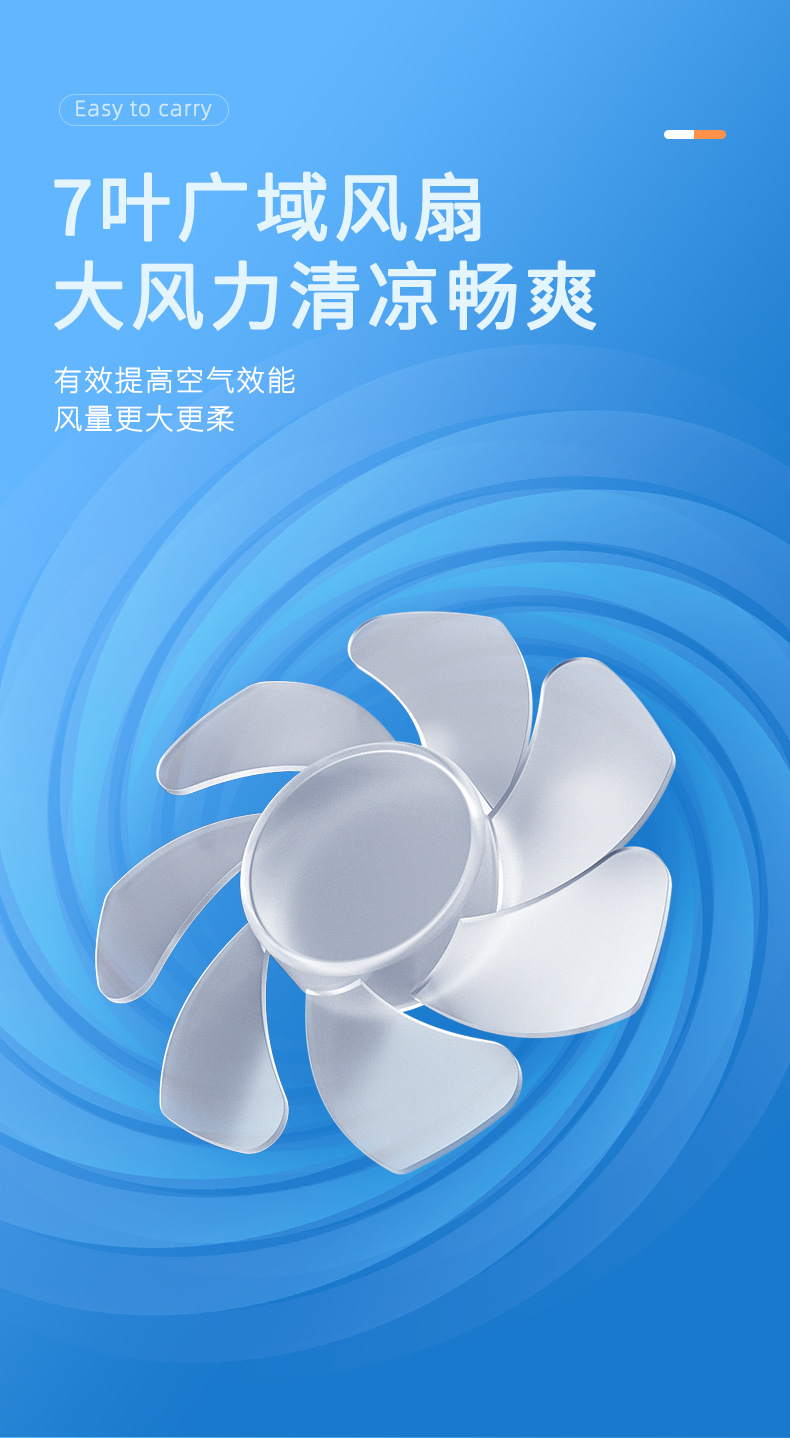 2022新款折叠风扇usb充电宝超薄户外挂脖手持夹子迷你静音小风扇详情7