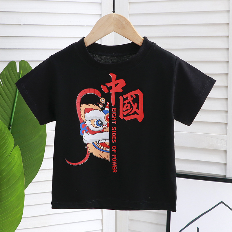 2024新款冰山棉儿童短袖T恤男童女童夏宝宝半袖潮流炸街一件代发详情12