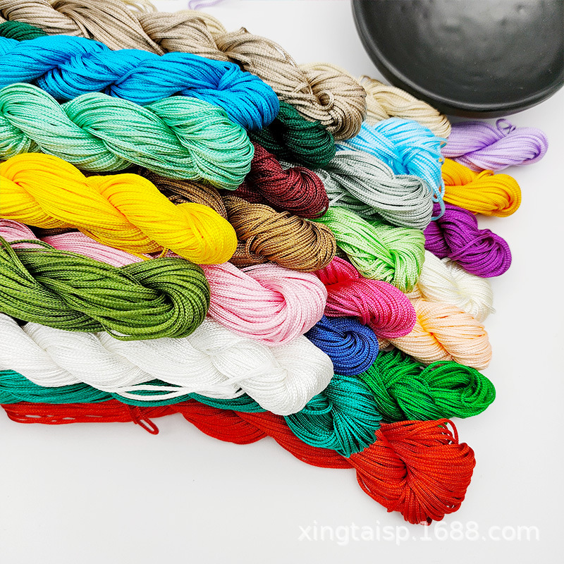diy jewelry thread AB, Taiwan jade thread, colorful jewelry, nylon thread, jade bracelet, braided rope, 1mm jade thread wholesale pic 11