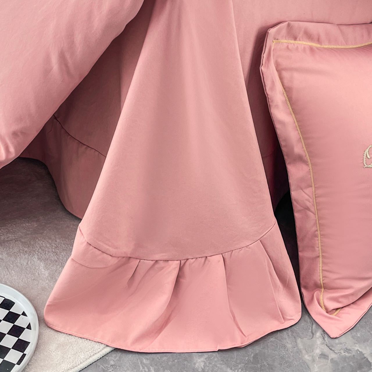 2023 New Madame Curie Embroidered and Brushed Four-Piece Pillowcase Set - Pleasant Autumn Scenery Series 48*74 One pic 7