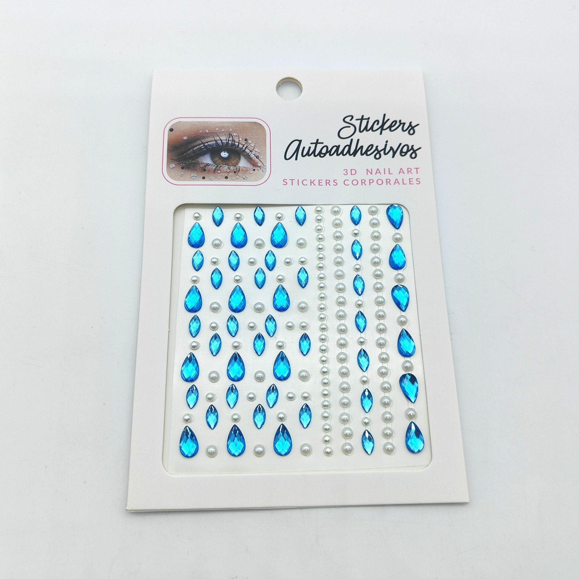 Eye patches, hair patches, head patches, diamond patches, head makeup accessories, makeup, face, pearl makeup, face patches, diamond corners of the eyes, water diamonds between the eyebrows pic 19