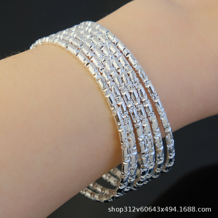 3MM gold-plated bracelet for women, African gold bead bracelet, gift for Ethiopian wedding brides pic 11