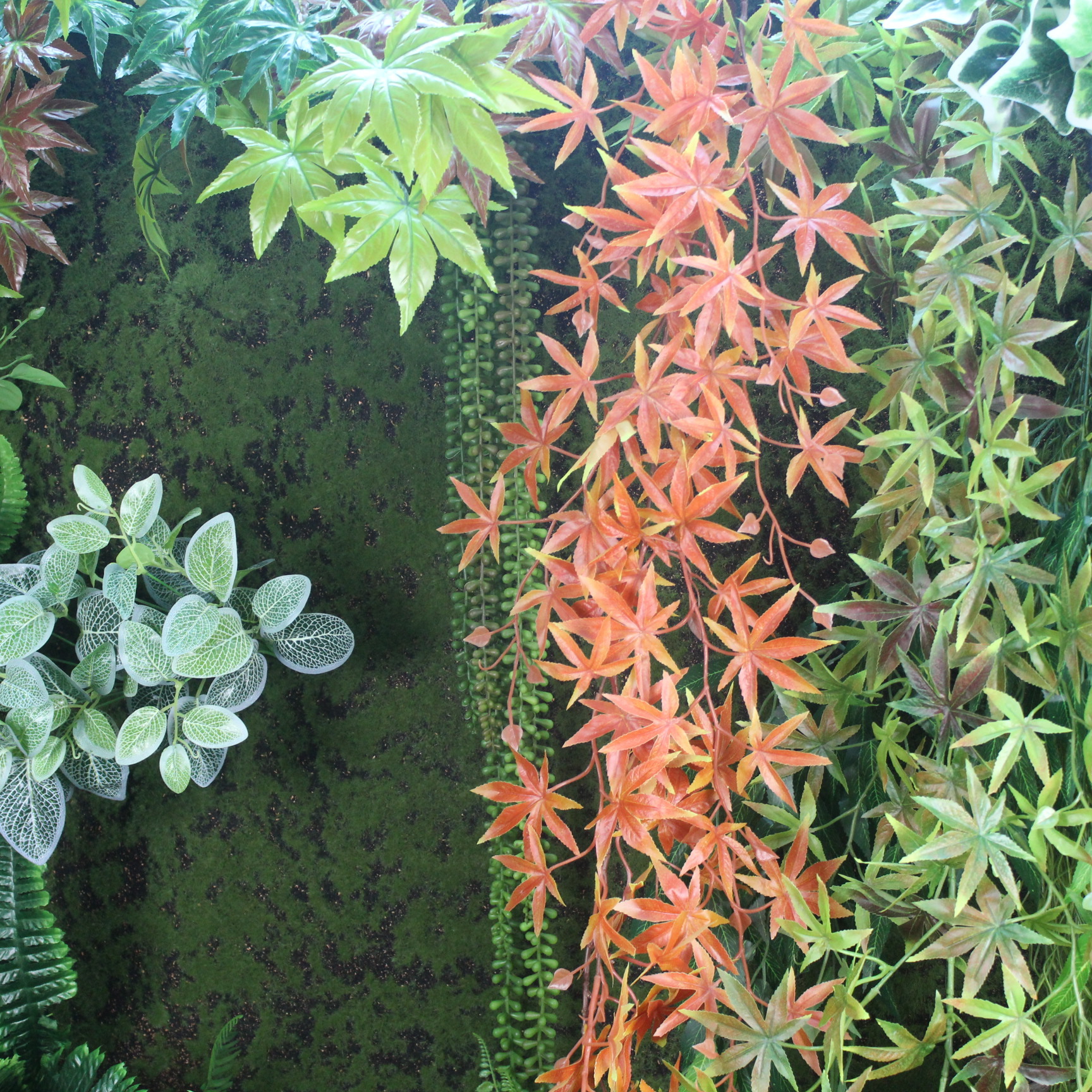 Simulated rubber red maple strips, green maple strips, high-end simulated rubber leaf strips, plastic strips, hand feel, direct sales from the manufacturer of red maple strips pic 28