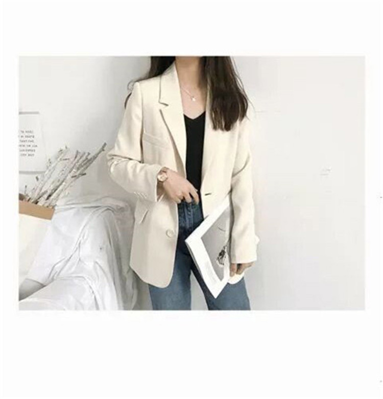 小西装外套女新款2022韩版春秋休闲宽松网红秋季西服上衣英伦风潮详情12
