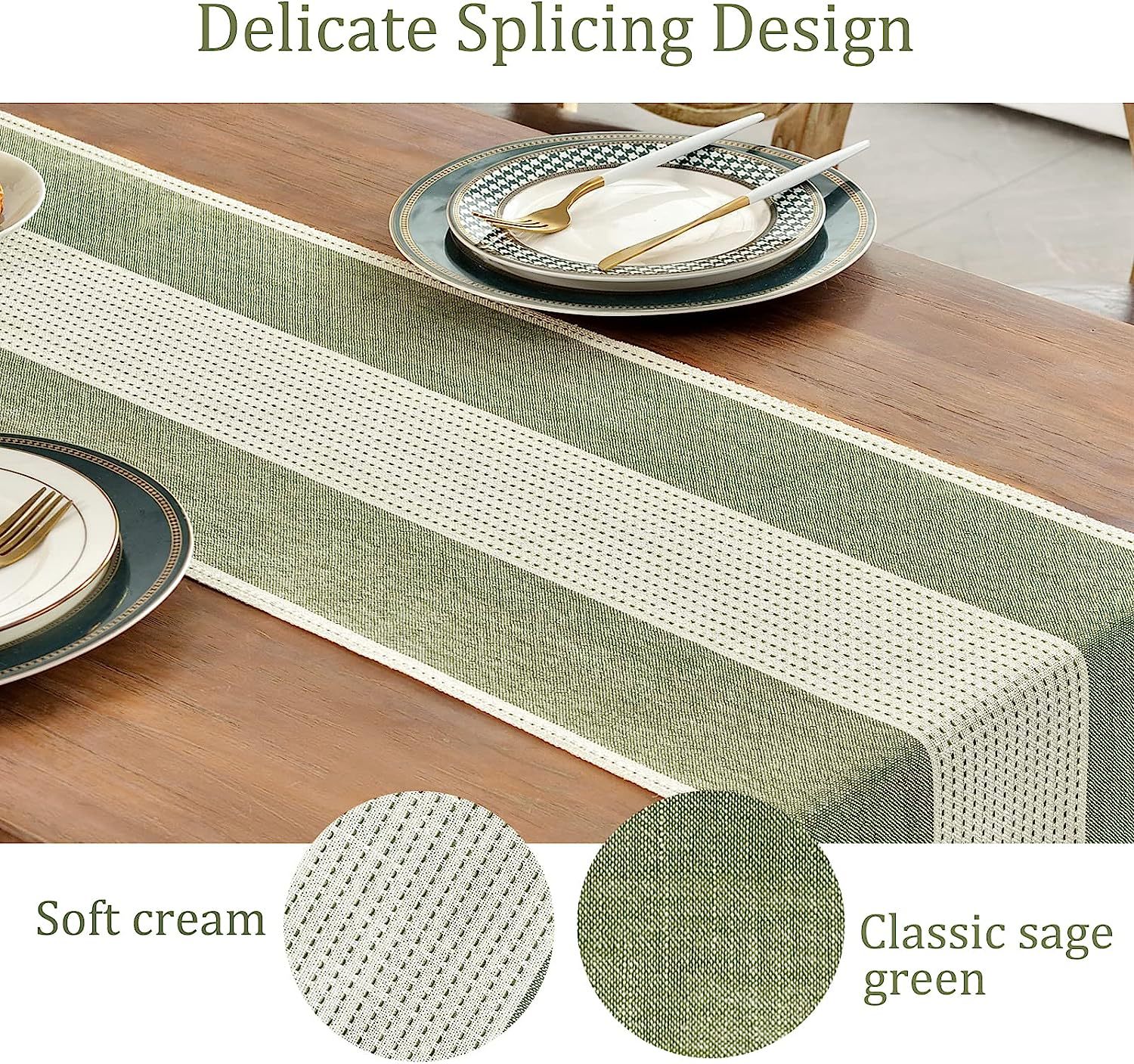 Cross-border factory direct supply table flags, American color-blocked striped tablecloths, Nordic coffee tables, long bed flags, shoe cabinet flags, tea flags pic 3