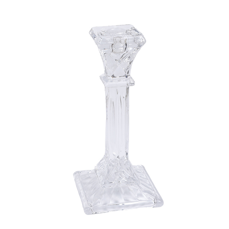 Retro crystal glass candlesticks, light luxury and romantic candlelight dinner props, home dining table decoration ornaments pic 6