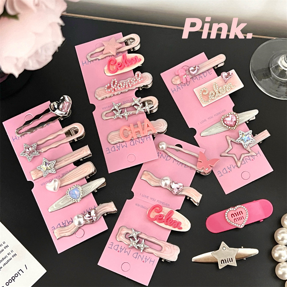 Versatile Y2K fashionable spicy girl style star hair clip, girl side bangs clip, sweet and cool dopamine crushed hair clip hair accessory pic 34