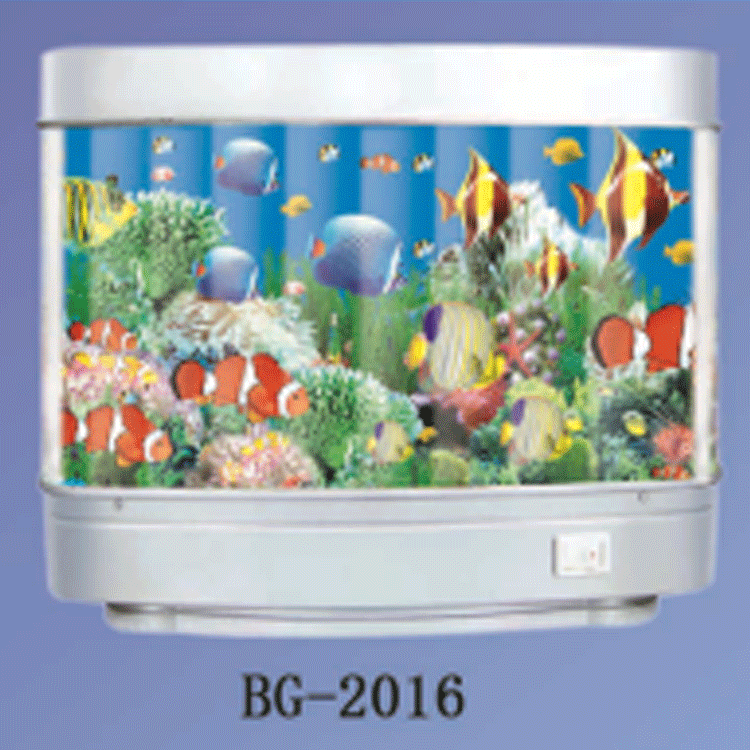 Mini electronic aquarium light fish tank landscape creative plug-in fish tank sea view light fish painting Light fish artist home decoration pic 9