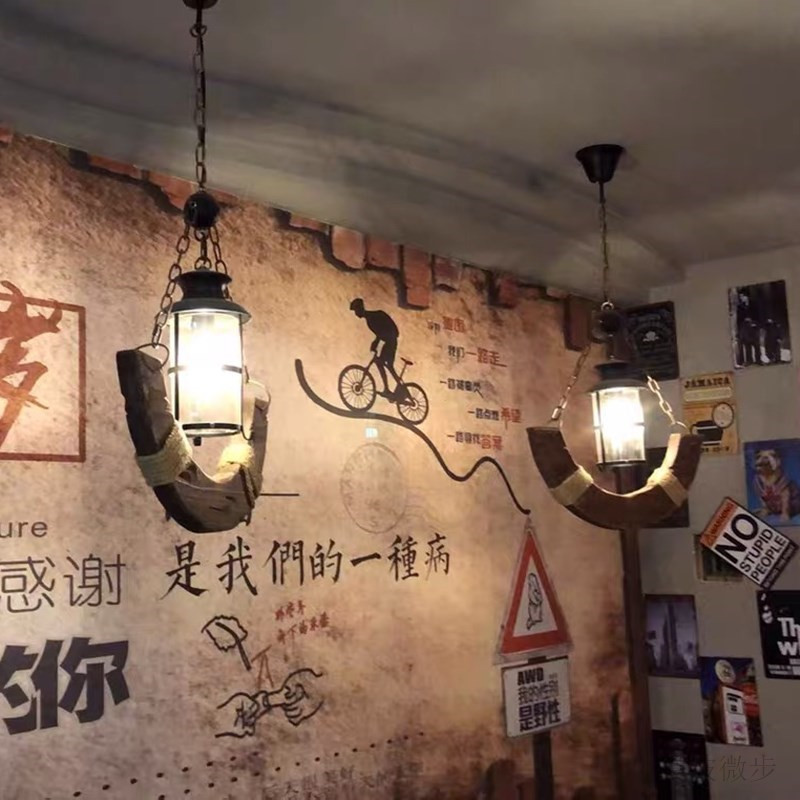 工业风吊灯美式乡村漫网咖啡餐厅酒吧吧台美式吊灯复古吊灯创意灯详情3