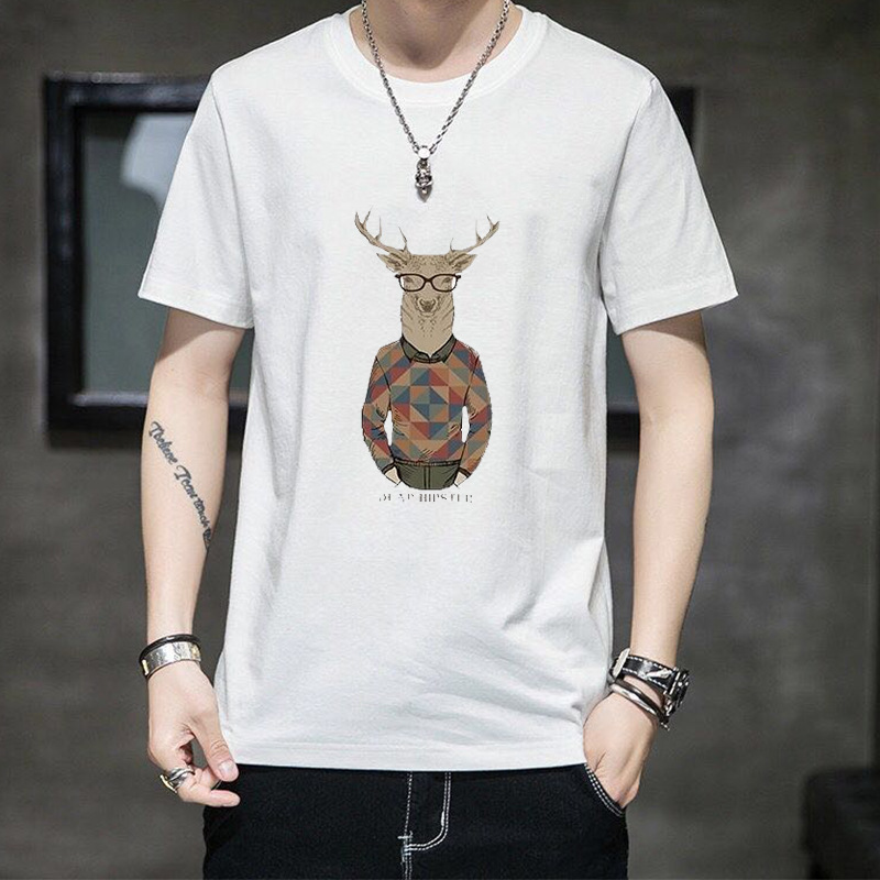 Camiseta de manga corta hombre 230 gramos peso libra nuevo cuello redondo marca de moda peinado algodón talla grande verano suelto cuerpo ropa pic 16