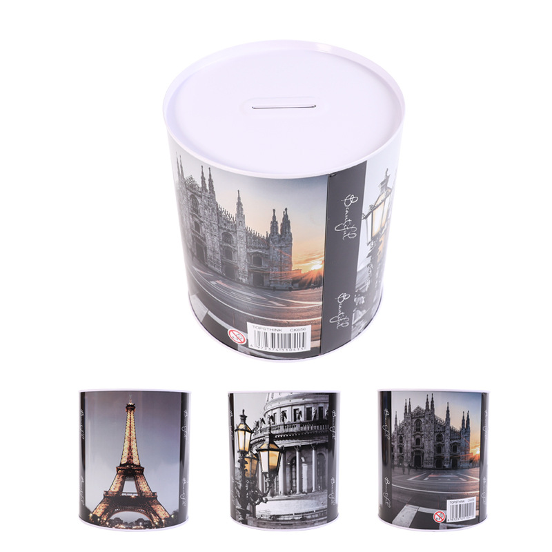 Self-owned brand, large architectural landscape, creative piggy bank, student gift, Kulomi book, safe cabinet-style savings display pic 29