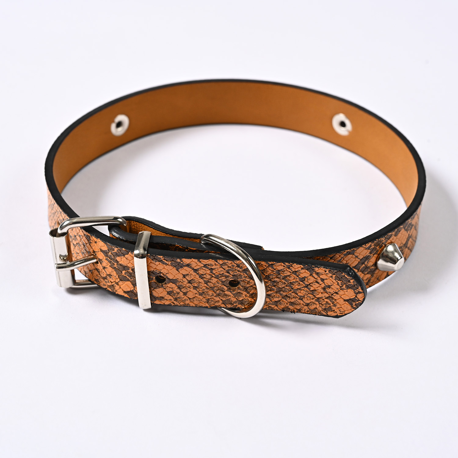PU pet collar, leather flat, pet dog collar, alloy belt buckle, pet collar, dog neck cover manufacturer wholesale pic 11