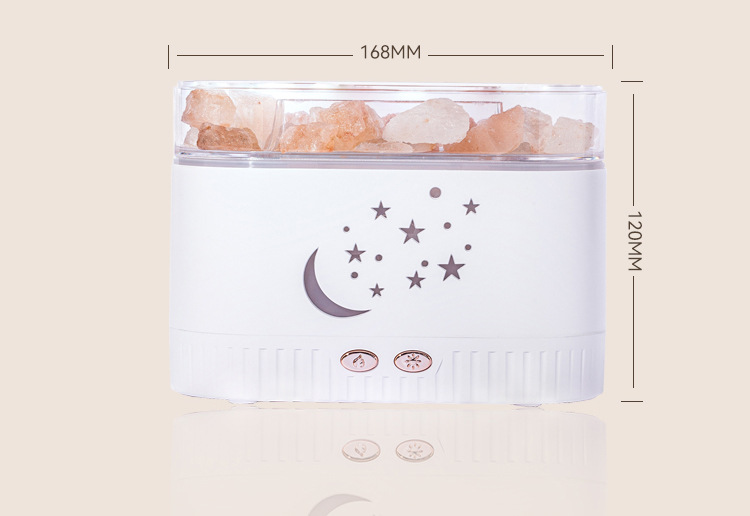 2025新款创意水晶盐香薰机七彩夜灯静音加湿器家用自动喷香香薰机详情12