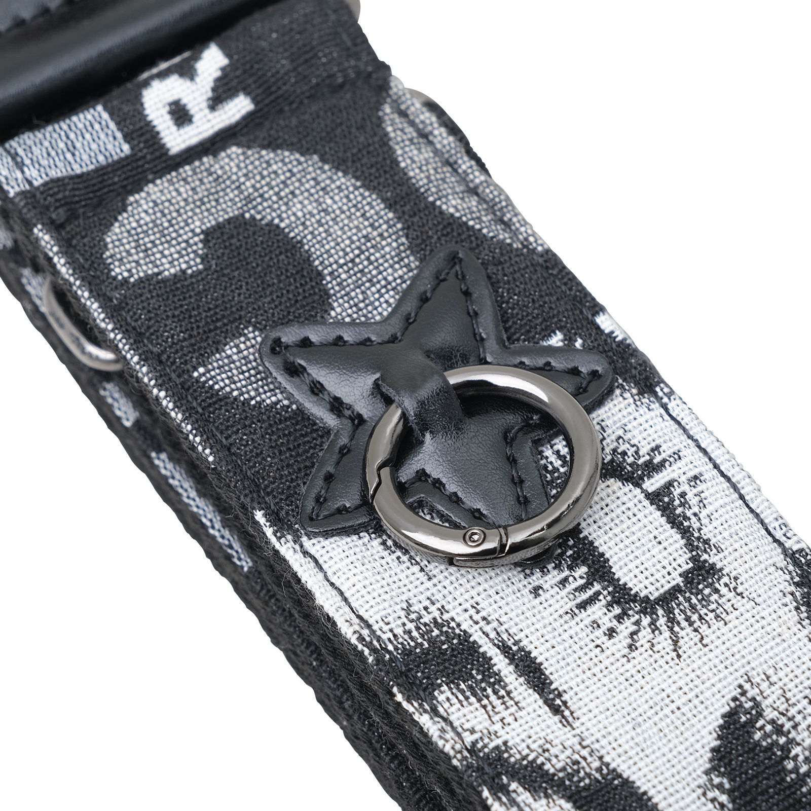 批发吉他背带可插拨片贝司肩带涤纶斜跨加宽印花带卡扣男女生背带详情8